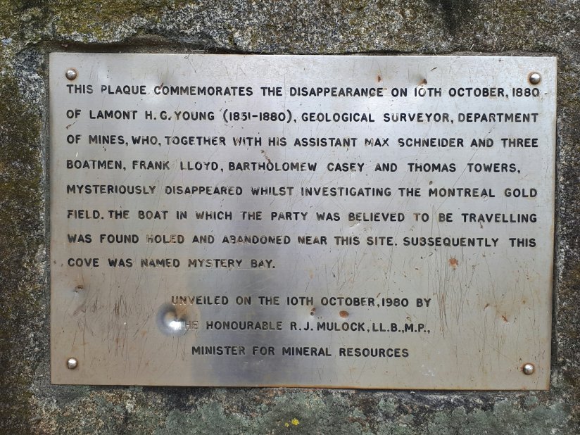 Memorial plaque to commemorate the disappearance